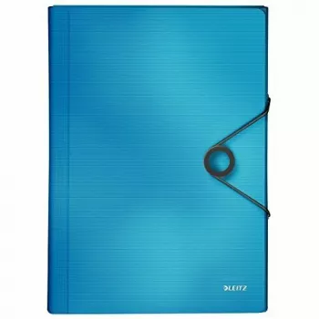 Leitz Project File Solid PP, A4, polipropylen (PP), niebieski, 250 arkuszy, 80 g/m², gumka