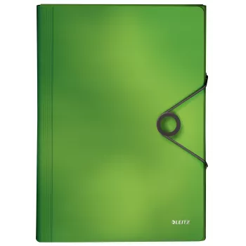 Leitz Project File Solid PP, A4, polipropylen (PP), zielony, 250 arkuszy, 80 g/m², gumka