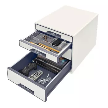 Leitz szafka z szufladami WOW Cube, 4 szuflady, 4 szuflady, Plastik, Biały, 1 szt., 287 mm, 270 mm