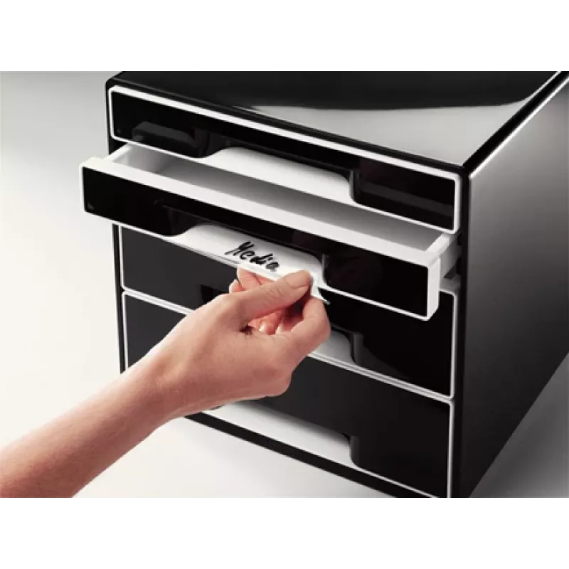 Leitz Desk Cube 4 szuflady, 4 szuflady, Plastik, Czarny, 1 szt., 270 mm, 287 mm
