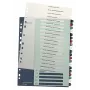 Leitz Index PC Printable 1-20 Style PP A4+, liczbowy indeks przekładkowy, Polipropylen (PP), Wielokolorowy, Pionowa, A4 Maxi, 245 mm