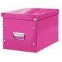 Leitz Box Click & Store WOW Cube Duży pojemnik do przechowywania, fuksja, karton, 320 mm, 360 mm, 310 mm