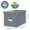 Leitz Box Click & Store WOW Cube Duży pojemnik do przechowywania, fuksja, karton, 320 mm, 360 mm, 310 mm