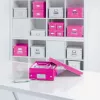 Leitz Box Click & Store WOW Cube Duży pojemnik do przechowywania, fuksja, karton, 320 mm, 360 mm, 310 mm