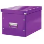 Leitz Box Click & Store WOW Cube Large Storage Box, Pudełko do przechowywania, Fioletowy, Prostokątny, Karton, Monochromatyczny, Wewnątrz
