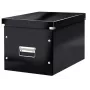 Leitz Box Click & Store WOW Cube Duży pojemnik do przechowywania, Pojemnik do przechowywania, Czarny, Prostokątny, Karton, Monochromatyczny, Wewnątrz