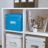 Pudełko do przechowywania Leitz Click & Store WOW Cube Medium, pudełko do przechowywania, niebieski, prostokątny, karton, monochromatyczny, do zastosowań wewnętrznych