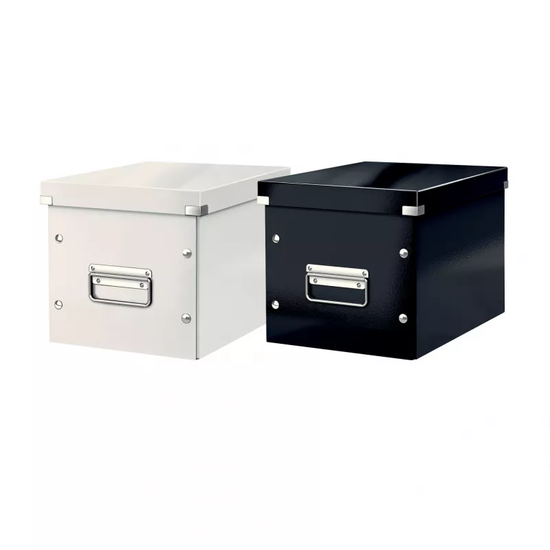 Leitz Storage Box Click & Store WOW Cube Medium, fioletowy, karton, 260 mm, 260 mm, 240 mm