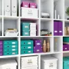 Leitz Storage Box Click & Store WOW Cube Medium, fioletowy, karton, 260 mm, 260 mm, 240 mm