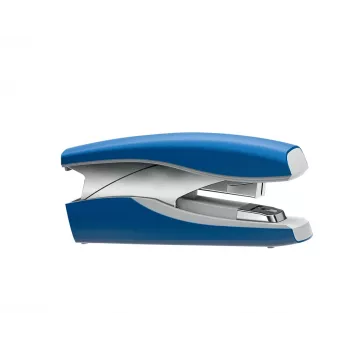Zszywacz Leitz Softpress płaski Clinch 30 arkuszy, 30 arkuszy, niebieski, płaskie zszywanie, zszywki Leitz Softpress, tworzywo sztuczne, 80 g/m²