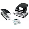 Leitz Stapler Softpress płaski Clinch 30 arkuszy, 30 arkuszy, Czarny, Zszywanie płaskie, zszywki Leitz Softpress, Plastik, 80 g/m²