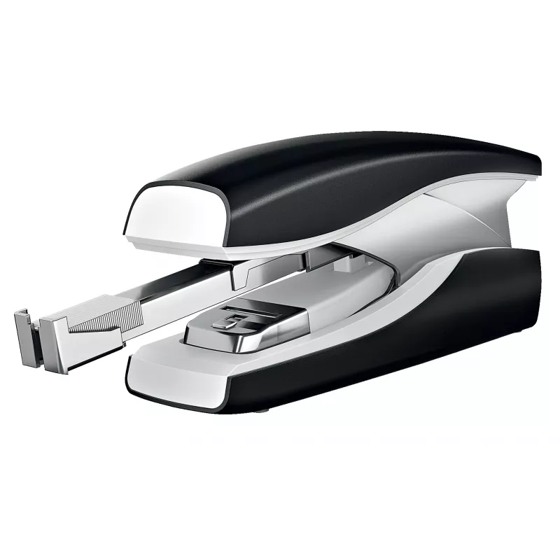 Leitz Stapler Softpress płaski Clinch 30 arkuszy, 30 arkuszy, Czarny, Zszywanie płaskie, zszywki Leitz Softpress, Plastik, 80 g/m²