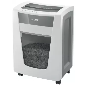 Niszczarka Leitz IQ Office Pro P5, cięcie mikro, 23 cm, 2 x 15 mm, 30 l, 300 arkuszy, 55 dB
