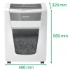 Leitz IQ Office Pro niszczarka do papieru P4, cięcie krzyżowe, 23 cm, 4 x 40 mm, 30 L, 275 arkuszy, 55 dB
