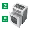 Leitz IQ Office Pro niszczarka do papieru P4, cięcie krzyżowe, 23 cm, 4 x 40 mm, 30 L, 275 arkuszy, 55 dB