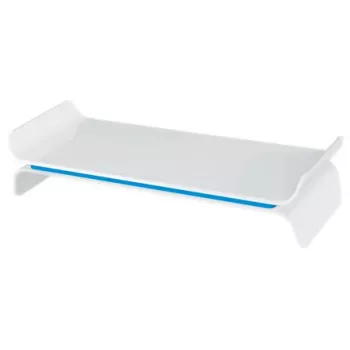 Leitz Monitor Stand Adjustable Ergo WOW, 68,6 cm (27 cali), Regulacja wysokości, Niebieski, Biały