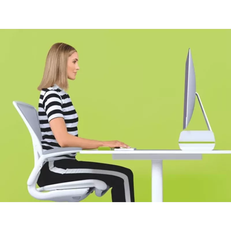 Leitz Monitor Stand Adjustable Ergo WOW, 68,6 cm (27 cali), Regulacja wysokości, Zielony, Biały