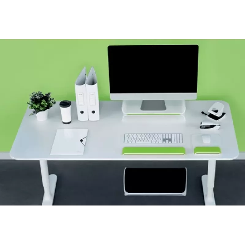 Leitz Monitor Stand Adjustable Ergo WOW, 68,6 cm (27 cali), Regulacja wysokości, Zielony, Biały