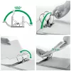 Leitz Segregator dźwigniowy 180° WOW POB/Laminowany A4/50mm, A4, mechanizm D-ring, karton, żółty, 350 arkuszy, 285 mm
