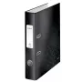 Leitz Segregator dźwigniowy 180° WOW POB/Laminowany A4/50mm, A4, pierścienie Q, przechowywanie, karton, czarny, 350 arkuszy