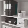 Leitz Segregator dźwigniowy 180° WOW POB/Laminowany A4/50mm, A4, pierścienie Q, przechowywanie, karton, czarny, 350 arkuszy