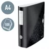 Leitz Szeroka teczka aktowa Active PP WOW A4/80 mm, A4, pierścienie D, przechowywanie, pianka poliuretanowa, czarna, 500 arkuszy