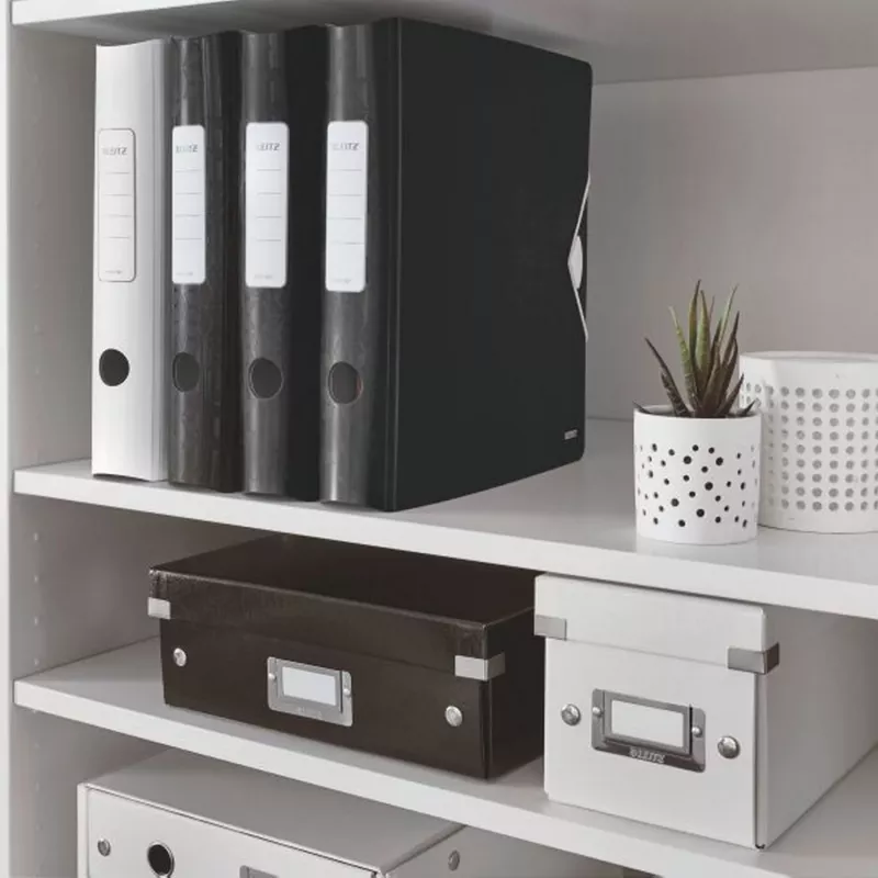 Leitz Segregator dźwigniowy Active PP WOW A4/65mm, A4, Polyfoam, Czarny, 350 arkuszy, 80 g/m², 6,5 cm