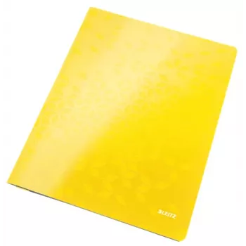 Leitz płaski File Card/Board WOW A4, Tradycyjna teczka na dokumenty, A4, Karton, Żółty, Pionowa, 250 arkuszy