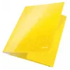 Leitz 3-Flap Folder WOW Card/POB A4, teczka prezentacyjna, A4, polipropylen (PP), żółty, 250 arkuszy, 80 g/m²