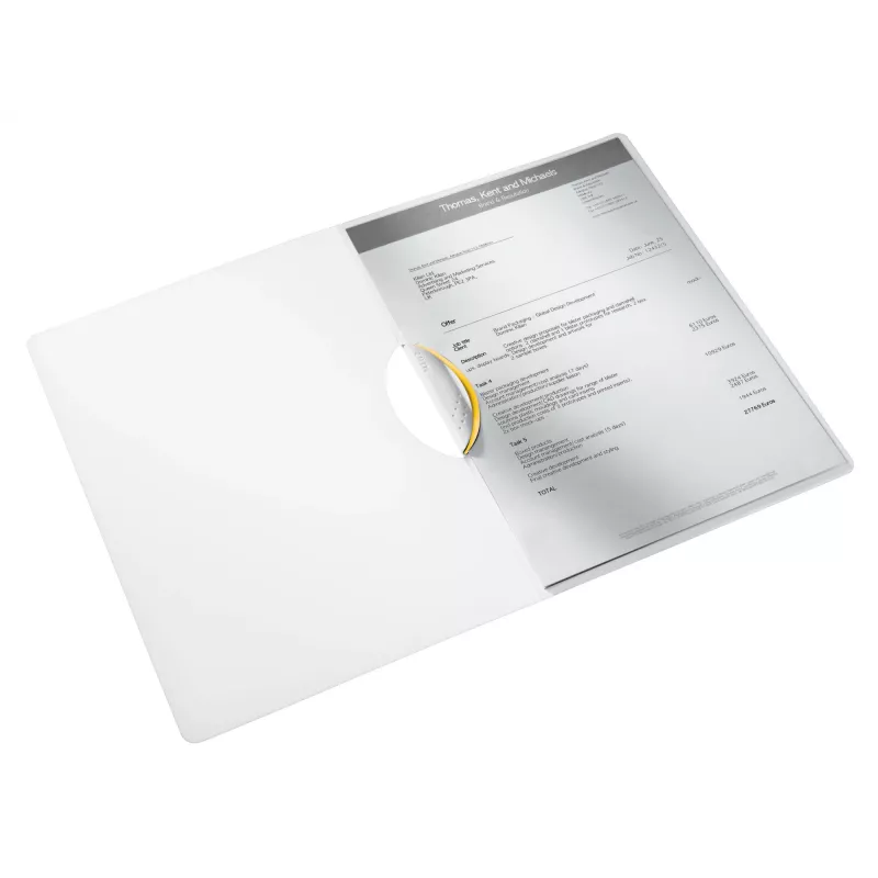 Leitz Clip file ColorClip WOW A4 PP, Folder prezentacyjny, A4, Polipropylen (PP), Żółty, 30 arkuszy, 80 g/m²