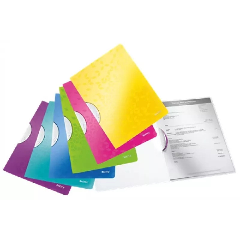 Leitz Clip file ColorClip WOW A4 PP, folder prezentacyjny, A4, polipropylen (PP), czarny, błyszczący, 30 arkuszy