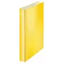 Segregator Leitz WOW Laminowany A4+ 2DR/25mm, A4+, pierścienie w kształcie D, karton, żółty, 250 arkuszy, 80 g/m²