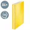 Segregator Leitz WOW Laminowany A4+ 2DR/25mm, A4+, pierścienie w kształcie D, karton, żółty, 250 arkuszy, 80 g/m²