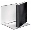 Leitz Ringbinder WOW Laminowany A4+ 4DR/25mm, A4, Okrągły pierścień, Przechowywanie, Karton, Czarny, Błyszczący