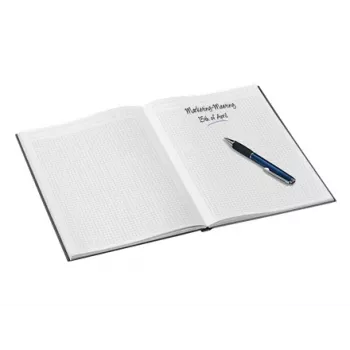 Notes Leitz WOW A4 w kratkę, twarda oprawa 90g/80 arkuszy, Wzór, Czarny, A4, 80 arkuszy, 80 g/m², Papier w kratkę
