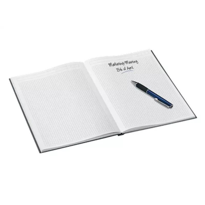 Notes Leitz WOW A4 w kratkę, twarda oprawa 90g/80 arkuszy, Wzór, Czarny, A4, 80 arkuszy, 80 g/m², Papier w kratkę