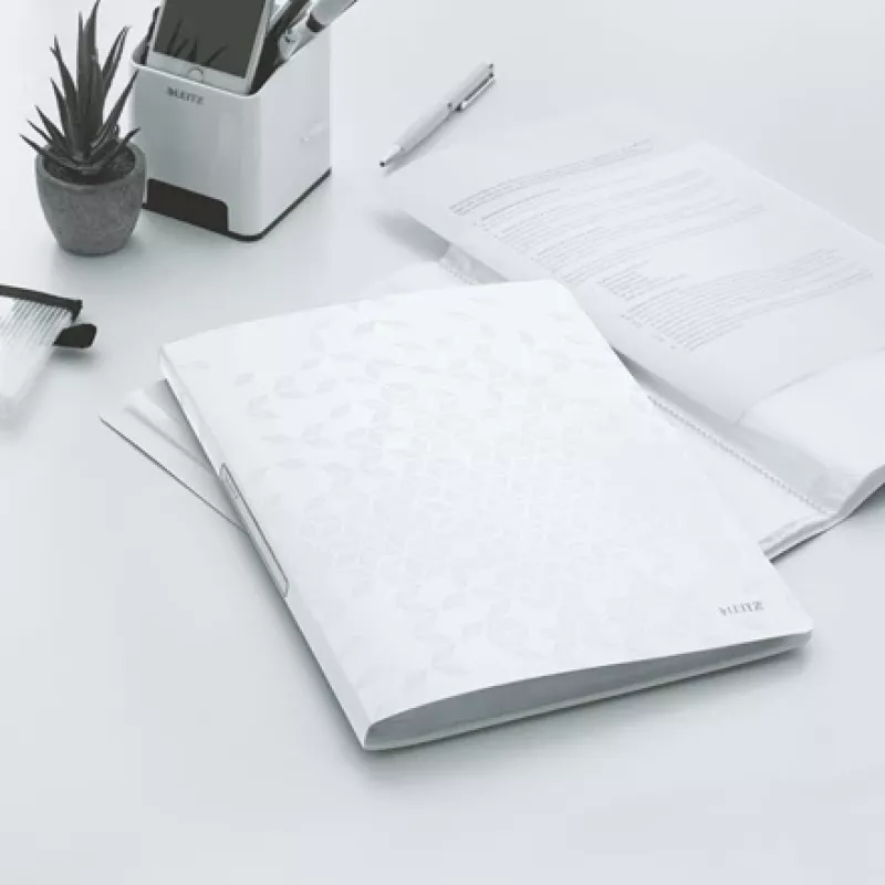Leitz książka prezentacyjna WOW PP 40 pockets, biały, polipropylen (PP), 40 kieszeni, A4, 231 mm, 16 mm
