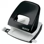 Dziurkacz Leitz WOW 5008 metalowy, 2 dziurki / 30 kartek, 30 kartek, Czarny, Biały, Metal, 8 cm, 5,5 mm, A4, A5, A6, Folio, US-Quart, 8 x 8 x 8 cm