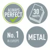 Dziurkacz Leitz WOW 5008 metalowy, 2 dziurki / 30 kartek, 30 kartek, Czarny, Biały, Metal, 8 cm, 5,5 mm, A4, A5, A6, Folio, US-Quart, 8 x 8 x 8 cm
