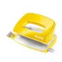 Leitz NeXXt Dziurkacz WOW Mini 2-otworowy / 10 arkuszy, 10 arkuszy, Żółty, Plastik, 8 cm, 5.5 mm, A4, A5, A6, Folio, US-Quart, 8 x 8 x 8cm