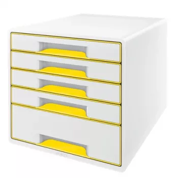 Leitz Szafka z szufladami WOW Cube 5-szufladowa, 5 szuflad, Plastik, 270 mm, 287 mm, 363 mm, 3,59 kg