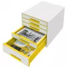 Leitz Szafka z szufladami WOW Cube 5-szufladowa, 5 szuflad, Plastik, 270 mm, 287 mm, 363 mm, 3,59 kg