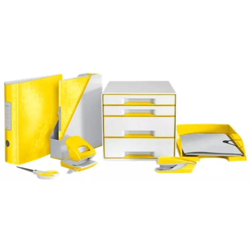 Leitz Letter tray WOW, Plastik, Żółty, A4, 242 x 330 x 60 mm, 255 mm, 70 mm