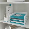 Leitz Magazine File WOW Dual Colour, fioletowy, biały, plastik, A4, 73 mm, 272 mm, 318 mm
