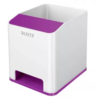 Leitz Sound Pen Holder WOW, Purple, Polystyrene (PS), 90 mm, 101 mm, 100 mm, 140 g