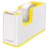 Dozownik taśmy Leitz WOW, 1,9 cm, 33 m, polistyren (PS), biały, żółty, 51 mm, 126 mm