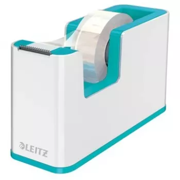 Dozownik taśmy Leitz WOW, 1,9 cm, 33 m, polistyren (PS), jasnoniebieski, biały, 51 mm, 126 mm