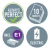 Zszywacz Leitz NeXXt na baterie WOW 5566, 10 kartek, przód, 1 cm, tworzywo sztuczne, biały, bateria