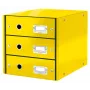 Leitz Click & Store WOW szafka z szufladami (3 szuflady), żółty, Carton, 2,21 kg, 1 szt.