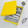Leitz Click & Store WOW Medium Organiser Box, Pojemnik do przechowywania, Żółty, Prostokątny, Karton, Monochromatyczny, Do użytku wewnętrznego
